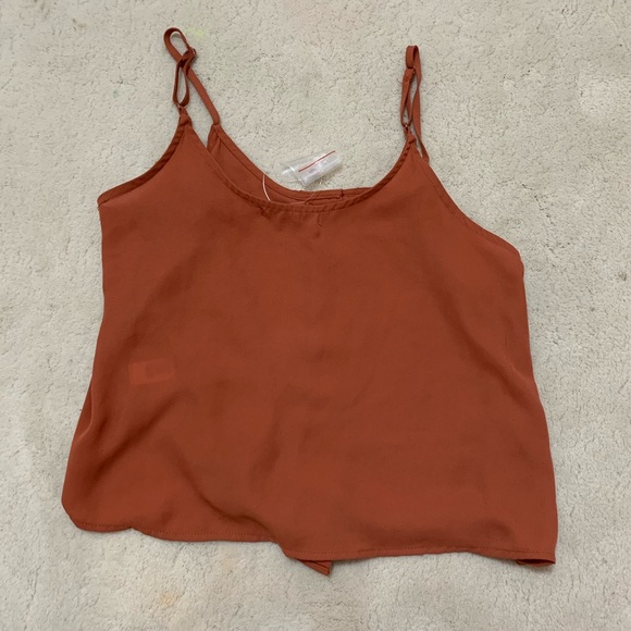 ORANGE BUTTONED TOP NWOT - Picture 3 of 4